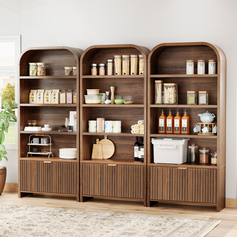 Vitrine de rangement 70 po, Noyer