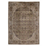 Hand Woven Silk and Wool Oriental Area Rug