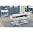 End Table High Gloss Finish Chrome Frame