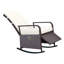 Fauteuil inclinable et berçant en rotin d'extérieur-1303719442