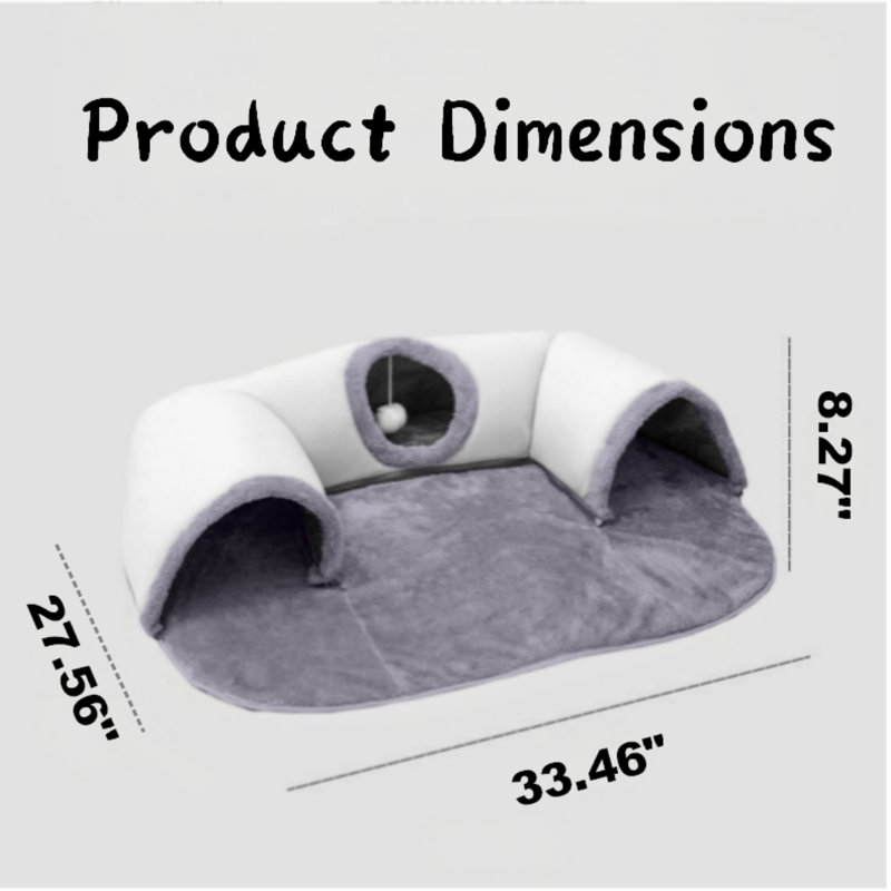 3-in-1 Cat Tunnel Bed