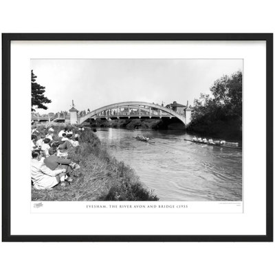 Evesham, The River Avon And Bridge C1955 by Francis Frith - Single Picture Frame Print