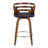 Swivel Upholstered Faux Leather Counter Stool-92718767