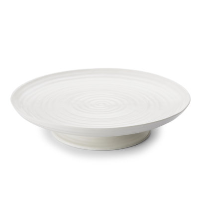 Assiette à gâteaux blanche 12,25 po x 2,5 po Portmeirion Sophie Conran