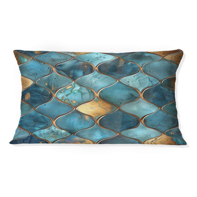 Coussin lombaire glamour métallique