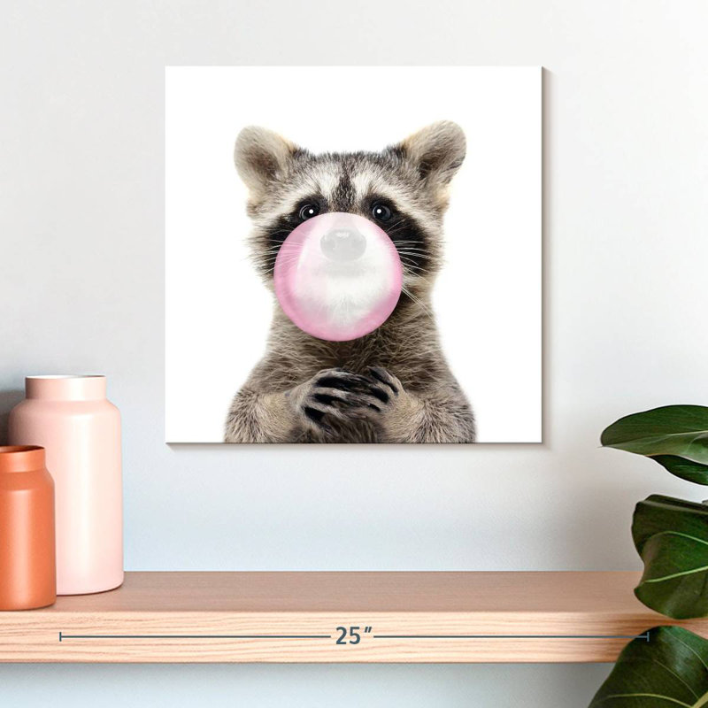 Crowle Bubble Gum Raton laveur, H 16 po x l 16 po