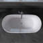Baignoire de trempage autoportante en acrylique 67 po 67 po