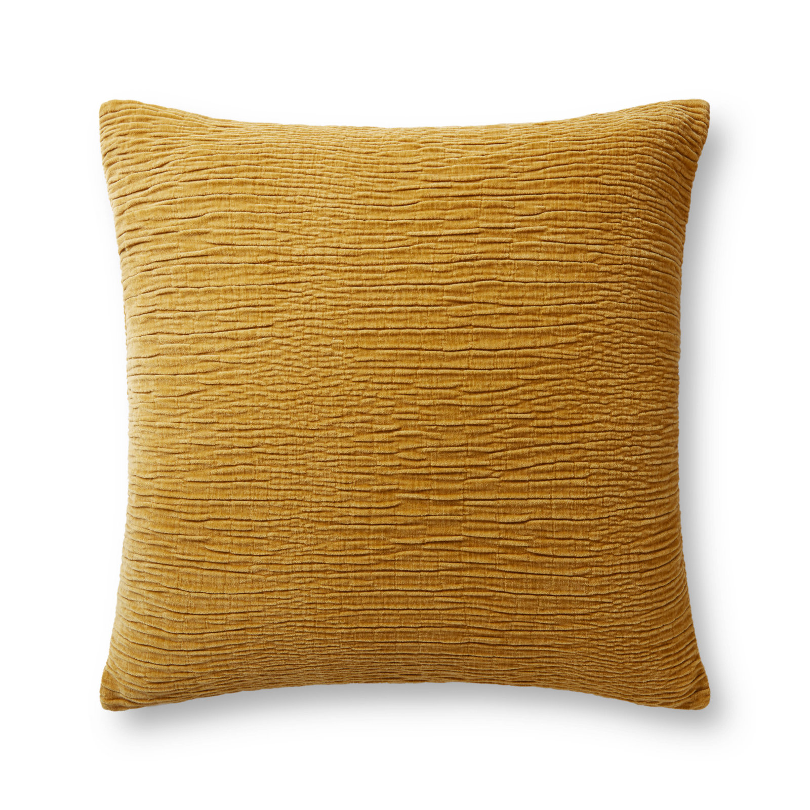 Edan Pillow Cover, Square 22", Gold, Down