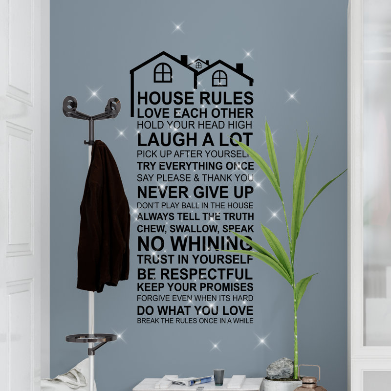 Text & Numbers Wall Decal