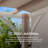 Sunjoy Crompton Outdoor Pergola 12 x 14 ft. with Adjustable Sun Shade Canopy for Backyard and Garden Shade, Patio Modern White Steel Frame Grape Trellis Pergolas