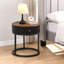 Table de chevet ronde avec tiroir pour le salon, la chambre à coucher