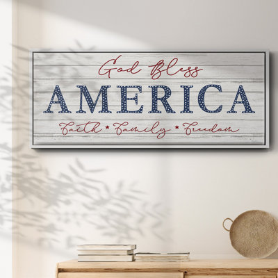 «God Bless America», toile encadrée