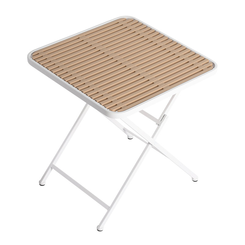 Multi - Functional All Weather 2 Pack Blue Lounge Chairs And Square Pp Table With Metal Legs, , Easy To Install, Breathable Mesh For Offices Kitchens Modern Assembly, Outdoor Gardens