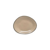Stacked Organic Handmade Stoneware Dinner Plate