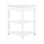Table de coin 33,8 po Milk White