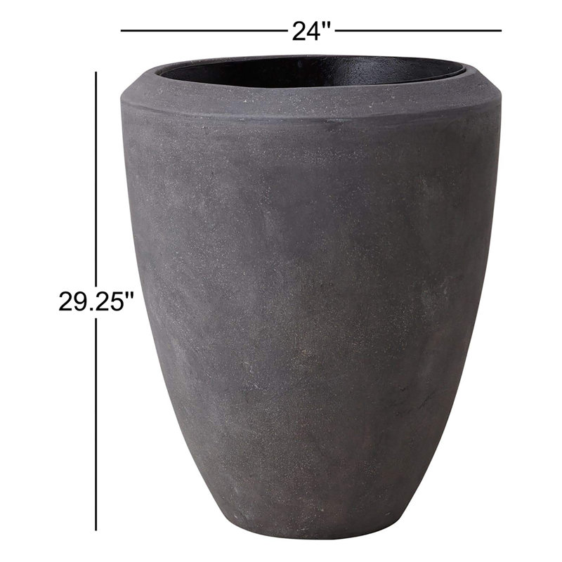Sonny Handmade Ceramic Pot Planter, 29.25" H x 24" W x 24" D