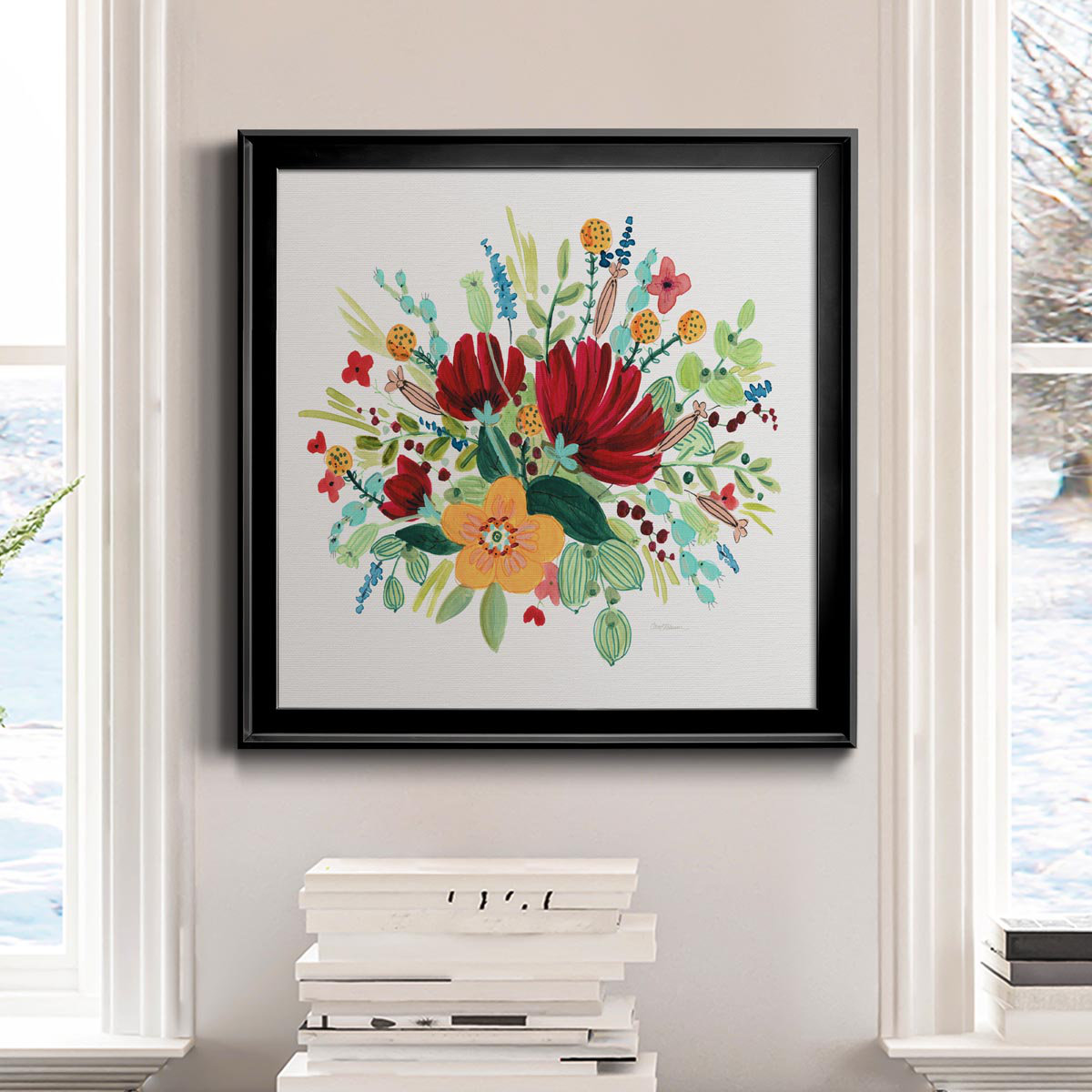 Red Barrel Studio® May Flowers I - Picture Frame Painting on Canvas ...