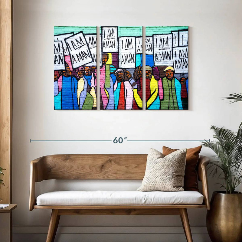 Khyia I Am A Man, 28" H x 45" W