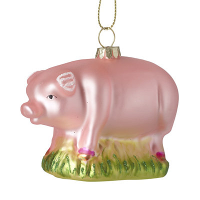 8cm Glass Hanging Figurine Ornament