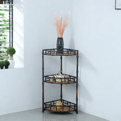 Triangular flower stand removable corner storage by Zhang