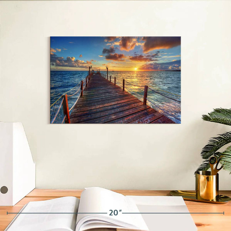 Aletra Dock At Sundown, 8'' H x 12'' W