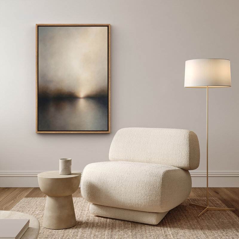 Art mural encadré, rétro, antique et classique pour chambre à coucher - 16 po x 24 po, H 24 po x l 16 po, Naturel