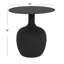 Table d'appoint ronde moderne en métal texturé-2049590879
