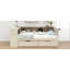 Lit plateforme en bois avec tablettes et tiroirs de rangement-2004156999-2004156998