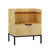 Arlen Modern Bedside Table with Charging Station & Glass Top â€“ 1-Drawer Nightstand,2Pcs-83597252-83597255