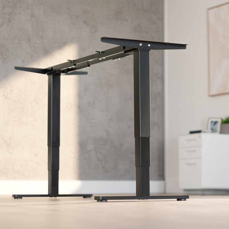 Electric Dual Motor Desk Frame, Black