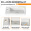 Meuble-lavabo simple 19,74 po avec plateau en résine Aayisha-688923391-688923361