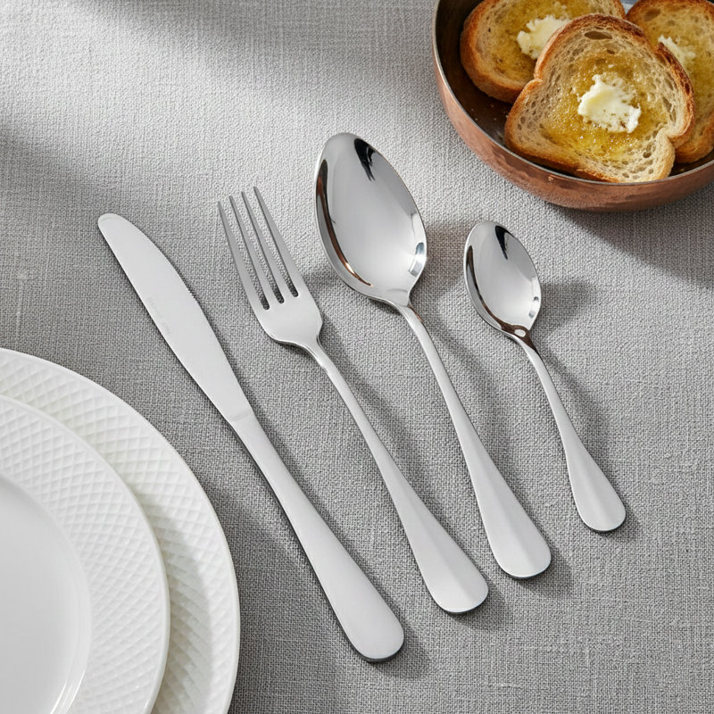 ROYALFORD 4 Piece Stainless Steel Cutlery Set , Service for 4, Silver