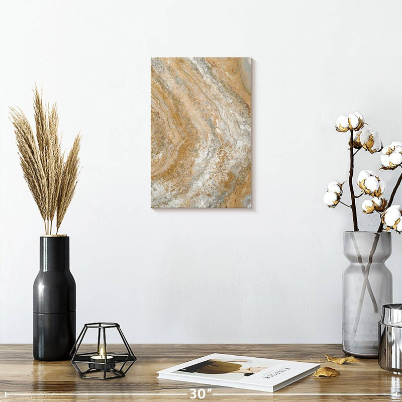 Avery Cool Earth Marble Abstract I, 12" H x 8" W