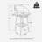 Mid-Century Modern Upholstered Bar Stool with Nailhead Trim -174918215