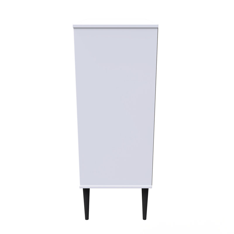 Fully Assembled Herland 5 - Drawer Chest of Drawers, Labrador Green/White