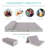 4in Thick Folding Portable Mattress Topper w/ Carry Case, Washable Cover-1826084658