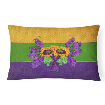Coussin décoratif intérieur/extérieur mardi gras