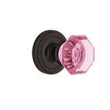 Rope Rosette with Waldorf Pink Door Knob