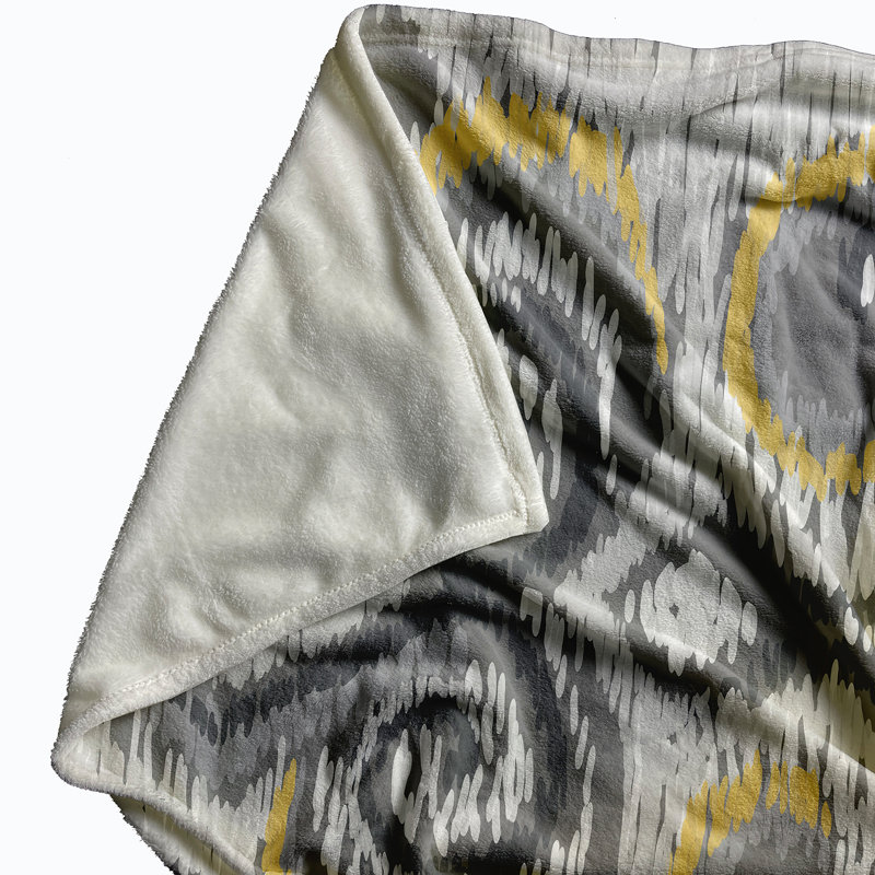 Jeté polaire Ikat, L 60 po x l 50 po x P 0,5 po, Paloma