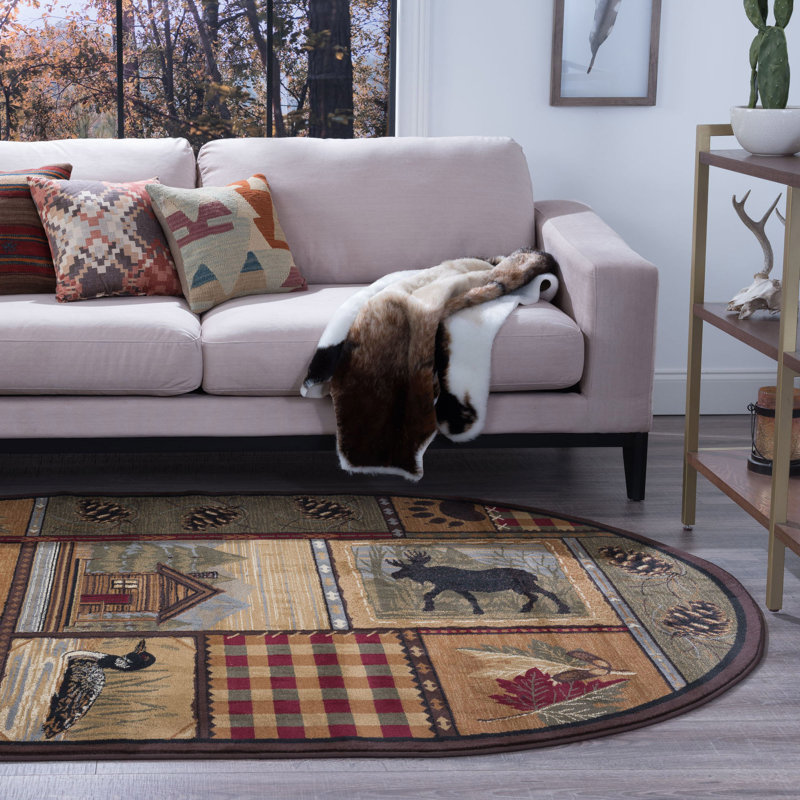 Alers Indoor Rug, Oval 3'11" x 5'3"