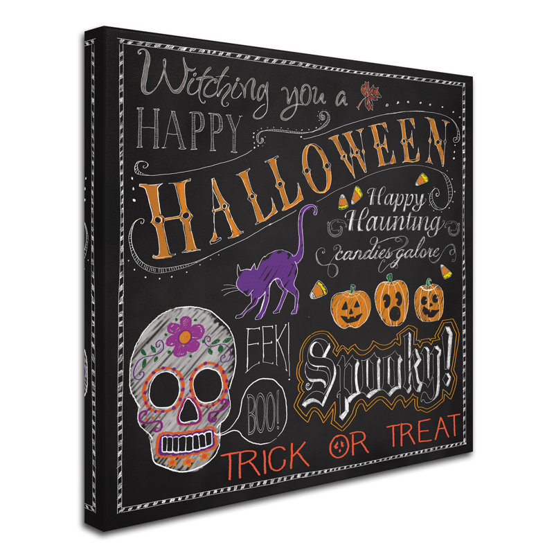 « halloween mix », publicité rétro sur toile tendue, H 35 po x l 35 po