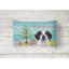  Coussin décoratif intérieur / extérieur Christmas Tree and Saint Bernard