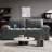  79'' W Upholstered Sofa Velvet Couch with USB Charging Ports-104469164