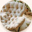 Chaise berçante moderne rembourrée-107375223