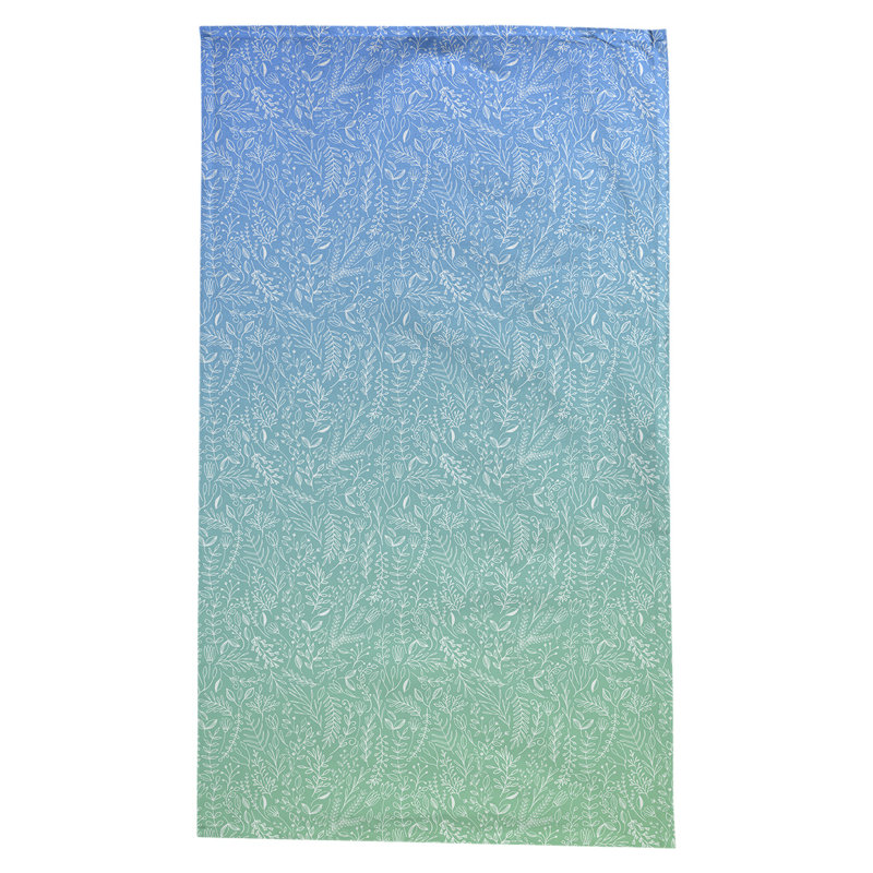 Leffel Ditsy Floral Pattern Tablecloth, Blue/Green
