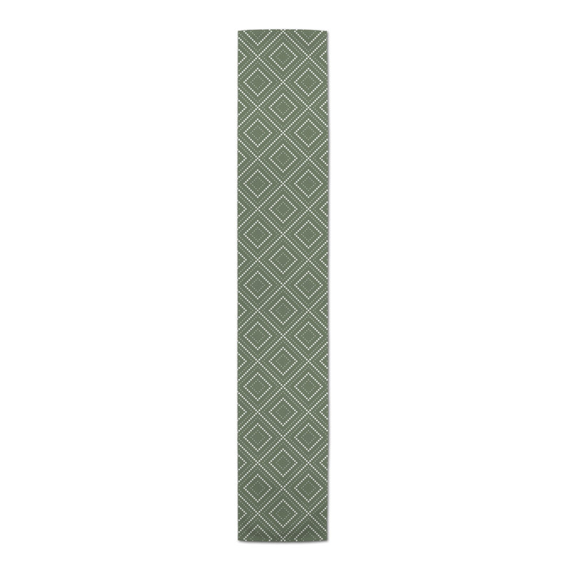 Chemin de table losanges pointillés Littlehampt, L 72 po x l 16 po