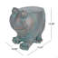 Tabouret de jardin Dawn Frog, béton léger, finition patinée cuivre, aucun assemblage requis