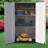 Outdoor 50.In W x 79.53.In H Plastic Vertical Storage Shed-88156186