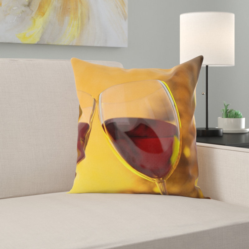 Coussin décoratif à vin