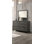 Commode 1 pièce style rustique avec poignées en métal et pieds en bois noirs